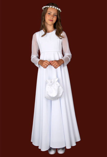 KRS176 White Communion Dress