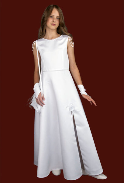 KRS181 White Communion Dress