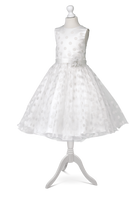 BLANKA EC-147 Off-White Girls Dress (sizes 110-176cm)