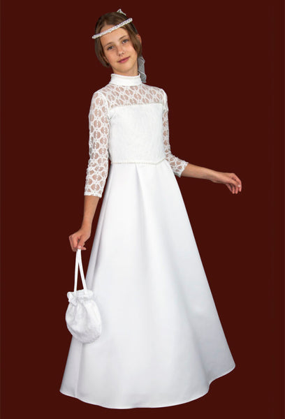 KRE304 White Communion Dress