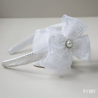 F1501 White Hairband