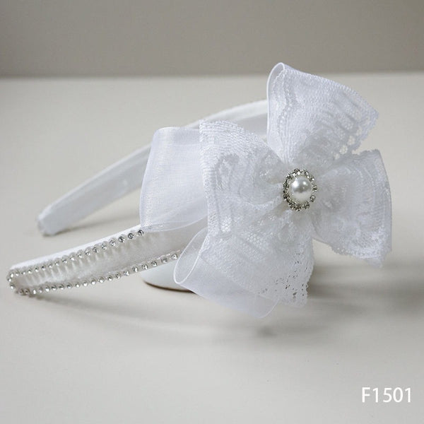 F1501 White Hairband