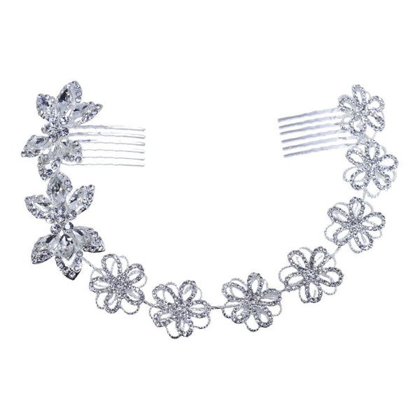 JW9786973016 Diamante Floral Comb Headdress