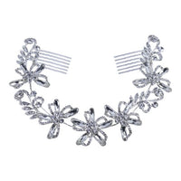 JW9777664642 Diamante Floral Comb Headdress