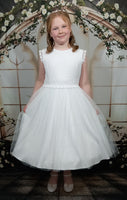 KRS168 White Communion Dress (plus sizes)