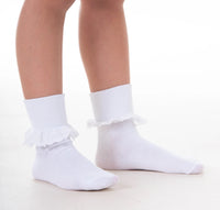 SALE Sophie 3 Pairs of White Cotton Socks (newborn to 3.5 youth size)