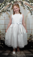 SP188 White Communion Dress (plus sizes)