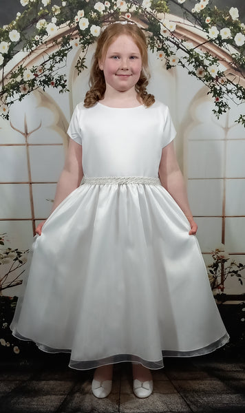 SP200 White Communion Dress (plus sizes)