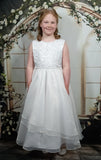 SP604 White Communion Dress (plus sizes)