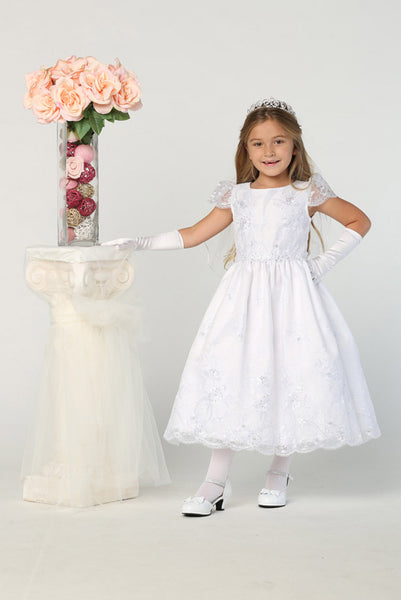 SALE SP171 White Communion Dress (8 yrs only)
