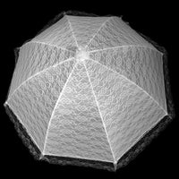 Large Lace Communion Umbrella (white and cream)