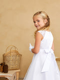 TK1206 White Communion Dress (7-18 yrs)