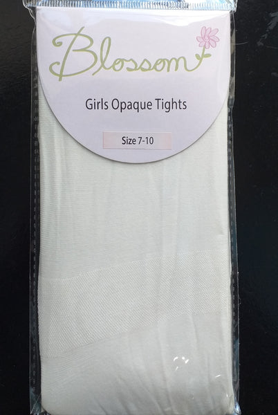 ISMENA White Sheer GirlsTights with Ankle Pattern (6-13 years) – Leanaí  Athlone
