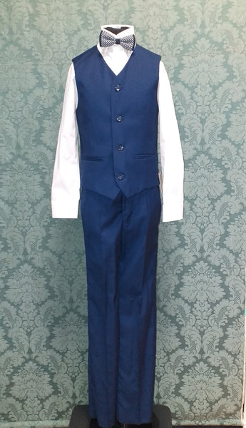 Indigo Blue 4 Piece Slim Fit Boys Suit (6-11 years)