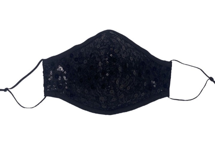 SALE CM14 Black Sequin Mask (avIlable in kids and adult sizes) – Leanaí ...