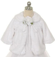 LAST CHANCE KD280/281 White Extra Soft Fur Half Coat (6 months - 10 years)