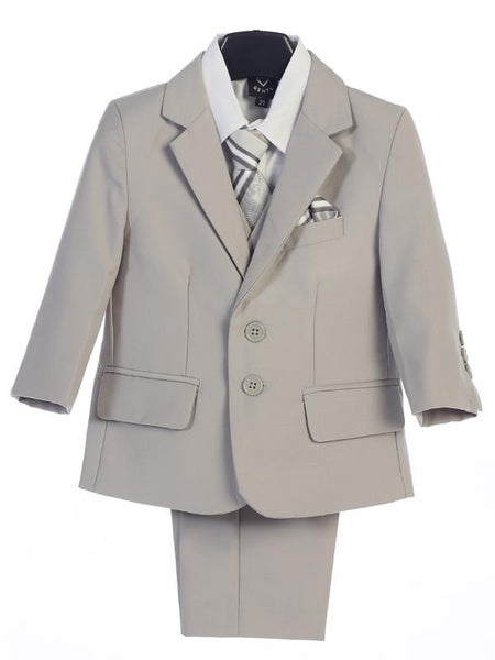 3582 LIGHT GREY Boys Piece Suit (baby, regular plus sizes