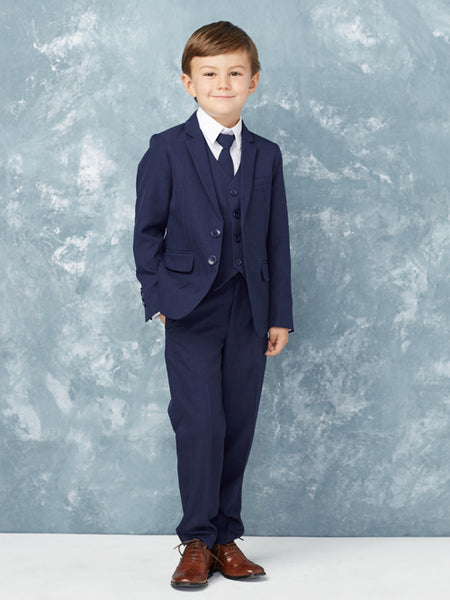 TK4016 Ink Blue Boys 5 Piece Suit  (3 months to 20 years)