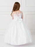 TK5780 White Dress (2-14 yrs)