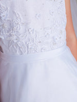TK5813 White Dress (2-16 yrs and plus sizes)