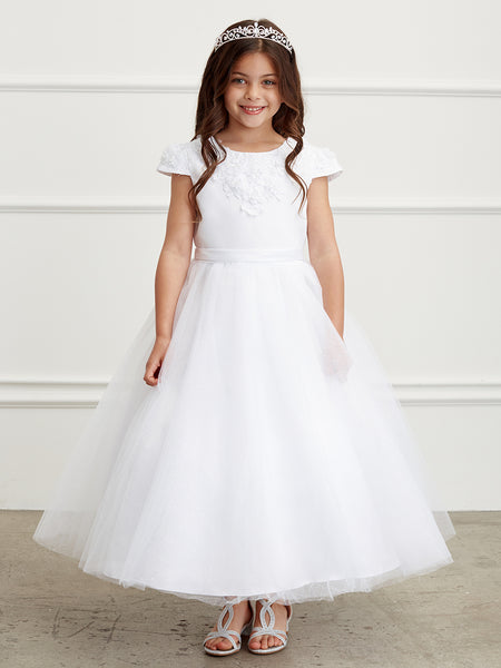TK5823 White Dress (2-18 yrs)