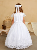 TK5841 White Communion Dress  Dress (7-18 yrs)
