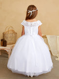 TK5842 White Dress (2-16 yrs)