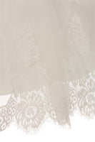 KD7007 Ivory Luxurious Lace Appliqué Illusion Bateau Dress (2-16 years)