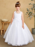 TK7038 White Dress (2-18 yrs)