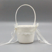 M4663 Flower Girl Basket (available in white and ivory)