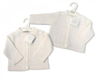 BW10-539A Off-White baby cardigan (6M-24M)