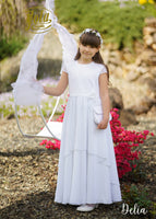 DELIA White Communion Dress