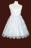 SALE KRE226 White Communion Dress (SIZE 140M)