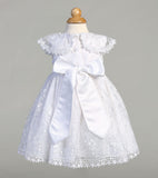 EVELYN White Tulle Christening Dress (0-18m)