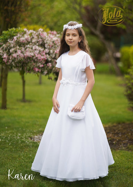 KAREN White Communion Dress