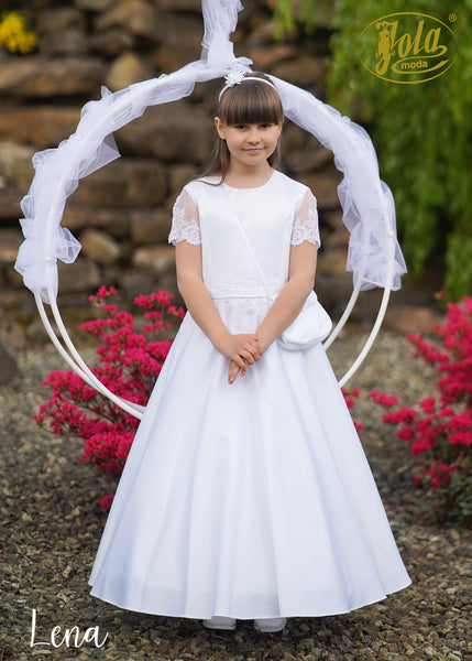 LENA White Communion Dress