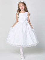 SP188 White Communion Dress (6-12 years & plus sizes)