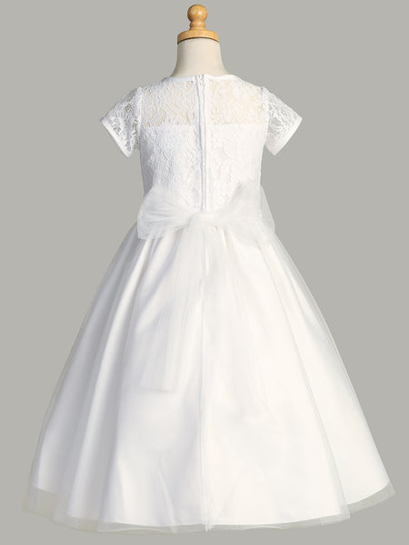 SP185 White Communion Dress (6-12 years and plus sizes)