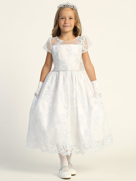 SP202 White Communion Dress (6-12 YEARS)