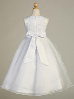 SP604 White Communion Dress (6-12 years and plus sizes)