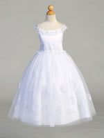 SP711 White Communion Dress (6-10 YEARS)