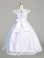 SP712 White Communion Dress (6-12 YEARS)
