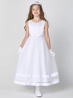 SP717 White Communion Dress (6-12 years and plus sizes)