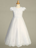 SP724 White Communion Dress (6-14 years)
