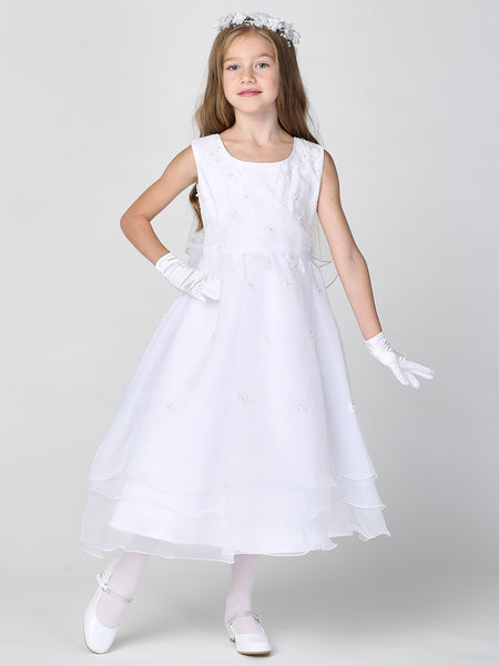 SALE SP930 White Communion Dress (6 YEARS ONLY)