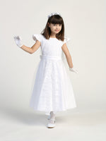 SP975 White Communion Dress (5-8 years & plus sizes)