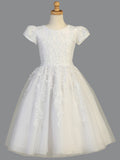 SP977 White Communion Dress (6-12 years and plus sizes)