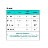 AUDREY White Organza Christening Dress (0-18m)