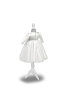BELLA White Baby Dress (0-18m)