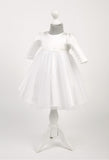 BELLA White Baby Dress (0-18m)